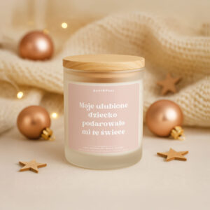 Świeca sojowa zapachowa 180 ml – Moje ulubione dziecko podarowało mi tę świecę – prezent dla mamy